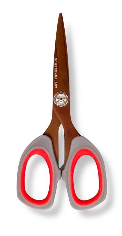 Schere 13,5 cm (kupfer-rot)