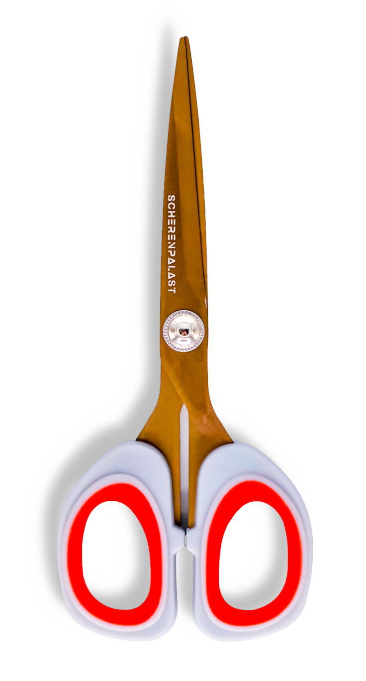 Schere 17 cm (kupfer-rot)